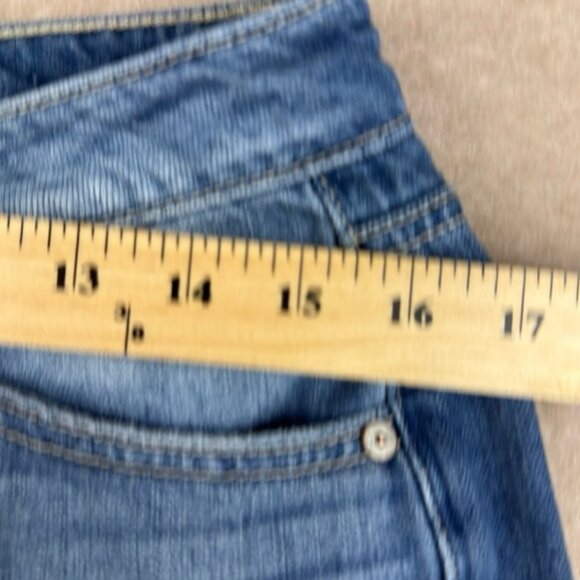 KanCan Jeans Womens 7/27 Blue Distressed Mid Rise Skinny Stretch Medium Wash - Picture 11 of 12